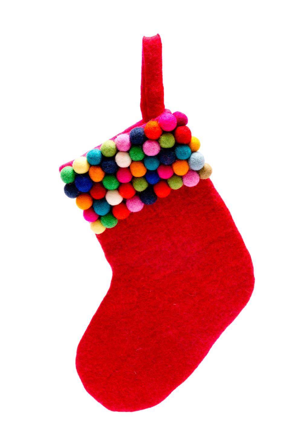 felt bauble stocking felt bauble stocking